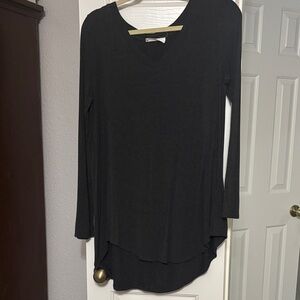 Elegant Black Long Sleeve Women's Top